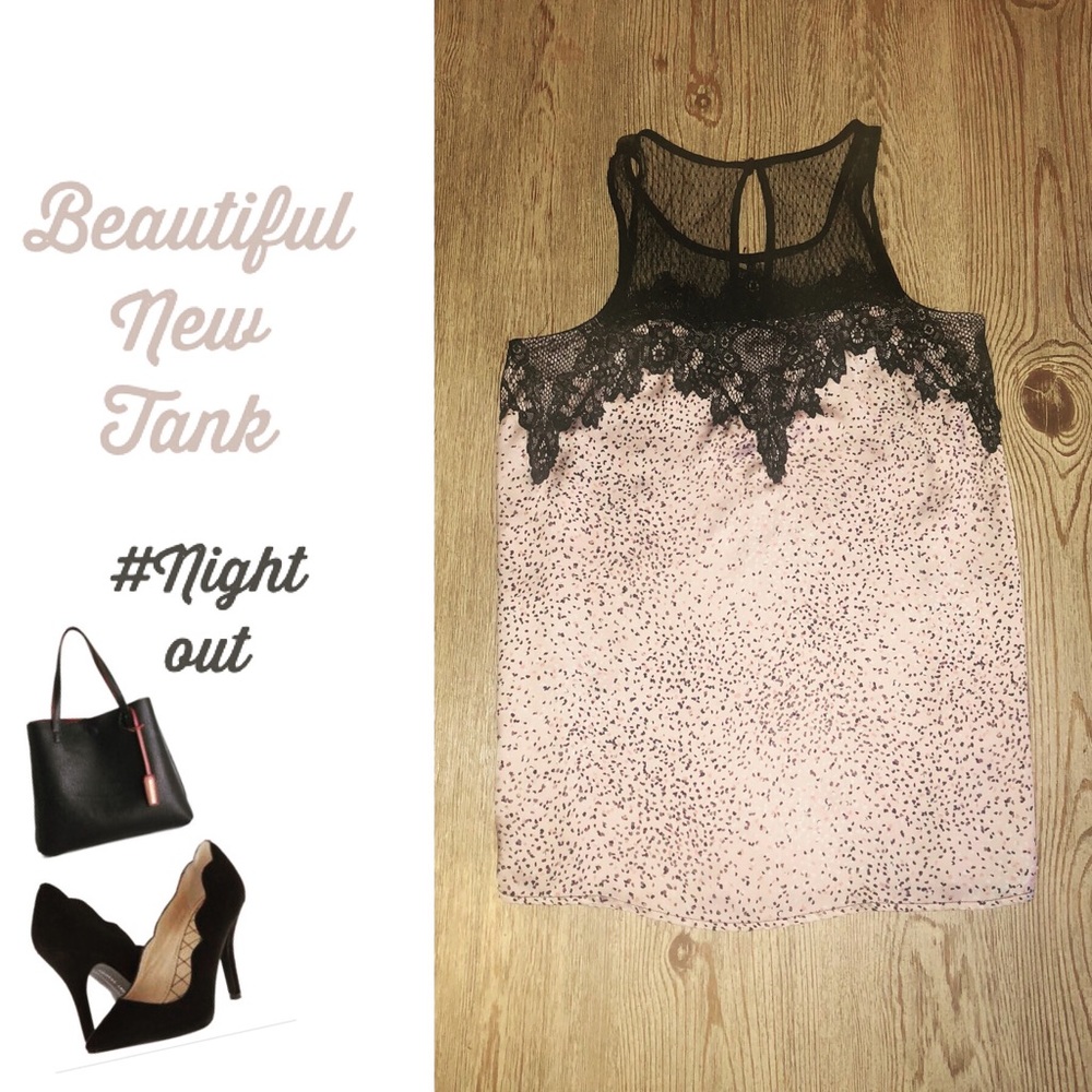 Perfect night out top!  lace detailed top new